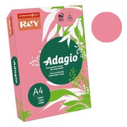 Papel Fotocopia Rosa Fluorescente Adagio A4 80gr 1x500F 1801086