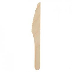 Facas Madeira 16,5cm 100un 6621102