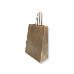 Saco 24x10x32cm Papel Kraft c/Asas 100g 1un 6701847