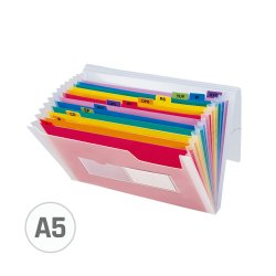 Pasta Classificadora com Fole PP A5 Transparente 10050381