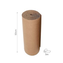 Cartão Proteção Canelado 50cmx5m Bobine Castanho 1191111