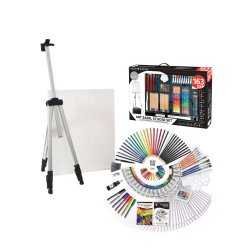Conjunto Pinturas Complete Art Easel Studio Set 163un 1600755