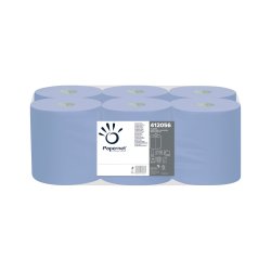 Rolo Espiral 135mx20cm 44g 2Fls PAPERNET Picotado Azul 6un 653412056