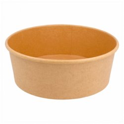 Saladeiras 1300ml Cartão Redondo Ø18cm Cor Kraft 50un 6621292