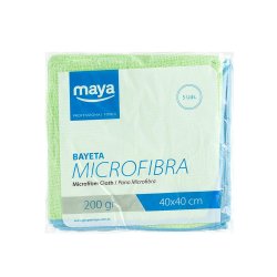 Pano Microfibra 40x40cm 200g Terry Verde Pack 5un 68510150