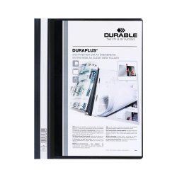 Classificador Capa Transparente Preto A4+ Durable Duraplus 1151034