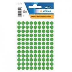 Etiquetas Redondas 08mm Verde Escuro Herma1835 540un 1991835