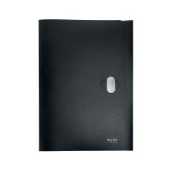 Pasta Plástico Recycle c/Fecho A4 3 Abas Preto 1008064