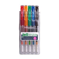 Esferográfica Gel Dong-A Jell-Zone 5 Cores 0,7mm 5un 1171820