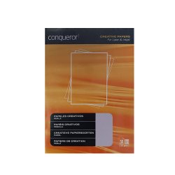 Papel 120gr Conqueror Criativo Pérola Acinzentado A4 50Fls 123Z17967