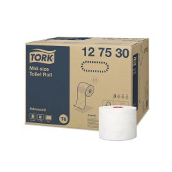 Papel Higiénico (Jumbo) 100mts 2Fls 31g TORK T6 Advanced 27u 650127530