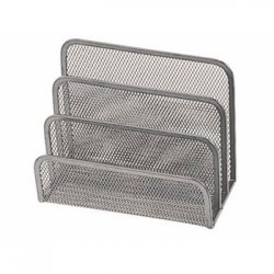 Suporte para Cartas em Rede Metálica Prata SMD513