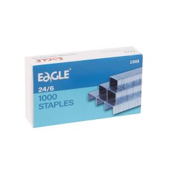 Agrafos 24/6 Eagle (2/20 Folhas) Cx1000un 155EA1008