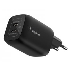 ENA007KQBK Belkin Gaming - Adaptador de alimentação - 65 watt - Fornecimento de Energia 3.1 - 2 conectores de saída (USB-C) - p