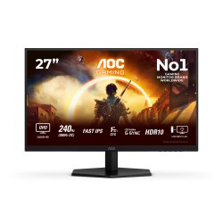 Q27G42ZE AOC Gaming Q27G42ZE - Monitor LED - gaming - 27" - 2560 x 1440 QHD @ 240 Hz - Fast IPS - 300 cd/m² - HDR10 - 0.3 ms - 