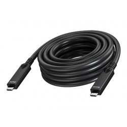 TC 15MUSBC/BL Vision - Cabo USB - USB-C (M) para USB-C (M) - USB 3.2 - 3 A - 15 m - suporte 4K60Hz - preto