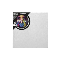 Tela 30x30cm Moldura Madeira 100% Algodão 1un 1600468