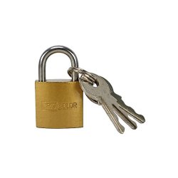 Cadeado 20x40mm Dourado com Chaves 5661022