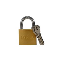 Cadeado 32x50mm Dourado com Chaves 5661023