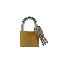 Cadeado 50x75mm Dourado com Chaves 5661024