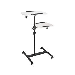 Mesa Apoio Apresentação 42x50/40x35cm 2 Niveis c/Rodas HAM77510