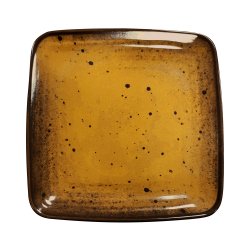Prato 26.6x26.6x2.5cm Melamina Quadrado TERRACOTA Ambar 1un PERPMEL000218