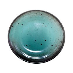 Prato 25.5x2.9cm Melamina Redondo TERRACOTA Azul 1un PERPMEL000240