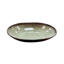 Tigela 21.6x14x4.8cm Melamina Oval TERRACOTA Cinzento 1un PERPMEL000289