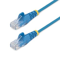 N6PAT200CMBLS Startech 2m Slim LSZH CAT6 Ethernet Cable, 10 Gigabit Snagless RJ45 100W PoE Patch Cord, CAT 6 10GbE UTP Network 