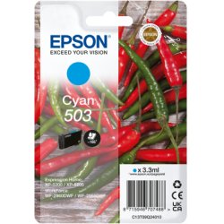 C13T09Q24020 Epson 503 Singlepack - 3.3 ml - azul cyan - original - blister com RF/alarme acústico - tinteiro - para Expression