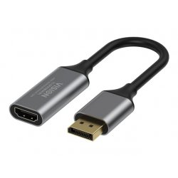 TC-DPHDMI8K/BL VISION - Adaptador de vídeo - DisplayPort macho para HDMI fêmea - preto - suporte 4K60Hz