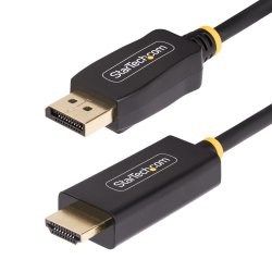 1M-DP-HDMI-4K60-HDR Startech - Cabo adaptador - DisplayPort macho para HDMI macho - 1 m - ativo, suporte 4K60Hz, suporte a HDR