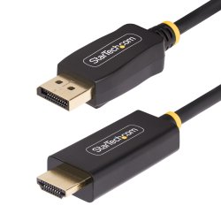 2M-DP-HDMI-4K60-HDR Startech - Cabo adaptador - DisplayPort macho para HDMI macho - 2 m - ativo, suporte 4K60Hz, suporte a HDR