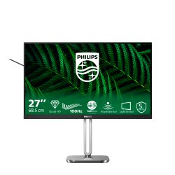 27B2G5500/00 Philips 27B2G5500 - Monitor LED - 27" - 2560 x 1440 QHD @ 100 Hz - IPS - 1500:1 - altifalantes - prata, carvão veg