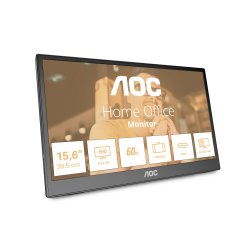 16T3EA AOC 16T3EA - Monitor LED - 16" (15.6" visível) - portátil - 1920 x 1080 Full HD (1080p) @ 60 Hz - IPS - 250 cd/m² - 700: