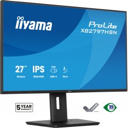 XB2797HSN-B1 iiyama ProLite XB2797HSN-B1 - Monitor LED - 27" - 1920 x 1080 Full HD (1080p) @ 100 Hz - IPS - 350 cd/m² - 1500:1 