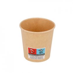 Copos 120ml Cartão Kraft 4oz Bebidas Quentes 50un 6611067