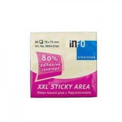 Bloco Notas Aderentes 075x075mm Amarelo 100 Folhas 162565401