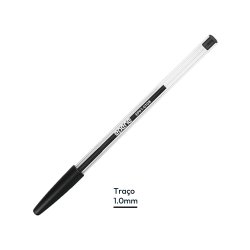 Esferográfica Epene EP01-0108 Ball Point Preto 1mm 1un 1172031