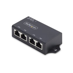 AF221CE-POE-INJECTOR StarTech 2-Port Gigabit PoE+ Injector, PoE/PoE+ (802.3af/802.3at) 30W - Injector de energia - inline não g