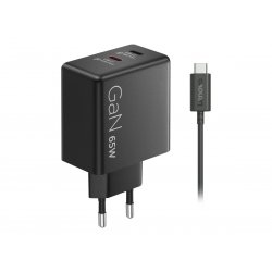 40AW065BEU Lenovo Dual USB-C 65W GaN Charger