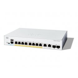 C1200-8FP-2G Cisco Catalyst 1200-8FP-2G - Interruptor - L3 - inteligente - 8 x 10/100/1000 (PoE+) + 2 x combo Gigabit SFP/RJ-45