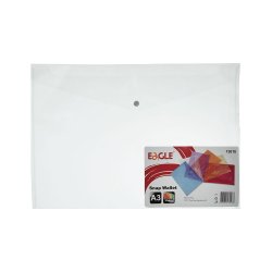 Bolsa Envelope A3 Fecho Botão Transparente Eagle 100EA13018