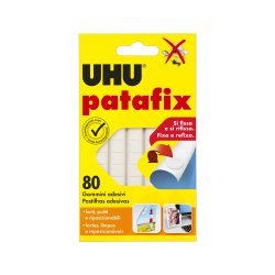 Pastilhas Bi-adesivas Patafix UHU Branco 80un 1071200