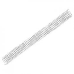 Argolas Espiral Metálicas Passo 5:1 34mm Prata 25un 171Z33599