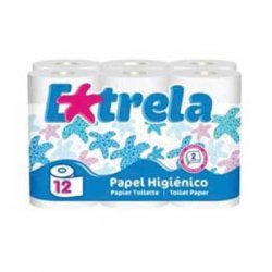 Papel Higiénico Doméstico 12mts 2Fls 33g Amoos 12 Rolos 6501038