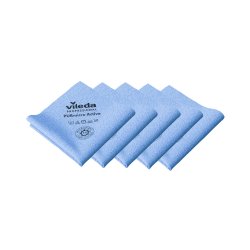 Pano Microfibra PURmicro Active 38x35cm Vileda Pro Azul 5un 6851069