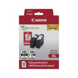 Pack Tinteiros Canon 585XL/586XL Preto/Color 6204C005 CAN6204C005
