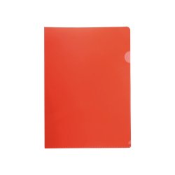 Bolsa Plástico em L A4 90mic Vermelho Translúcido 100un SME83320120