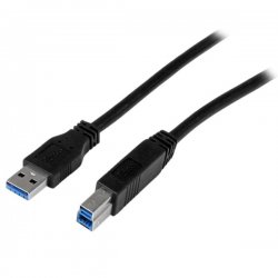USB3CAB2M StarTech 2m 6 ft Certified SuperSpeed USB 3.0 A to B Cable Cord - USB 3 Cable - 1x USB 3.0 A (M), 1x USB 3.0 B (M) - 